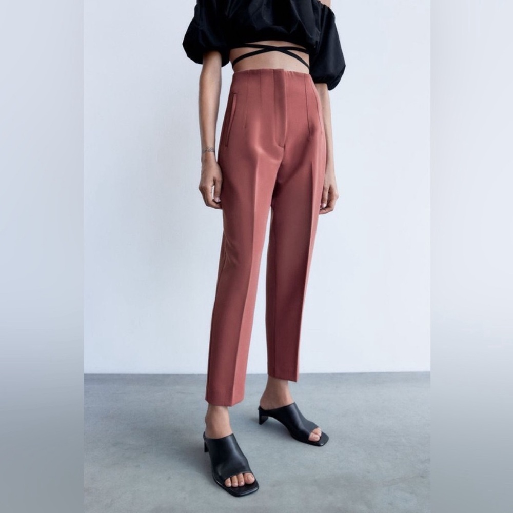 ZARA PANTS WITH A HIGH WAIST SIZE S NWT